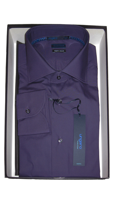 UNGARO сорочка фиолетовая